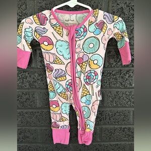 Little Sleepies Pink Sweet Treats bamboo Zippy